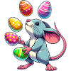 Easter Mouse & Rat Egg Juggling