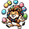 Easter Lion & Rat Jugglers