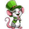 Rat mignon de la Saint-Patrick