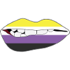 Biting Lips - Non-binary Flag