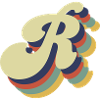Lettre r rétro