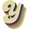 Retro Y Letter