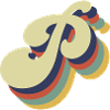 Retro Letter P