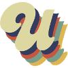 Retro U Letter