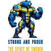 Strong and proud Swedish bear