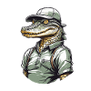 Crocodile Golfer Aesthetic Golfer Streetwear