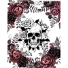 Skull with flowers