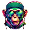 Monkey Afro Style