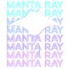 Manta Ray Stingray Retro