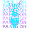 Papillon Dog Retro