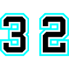 32 Number symbol
