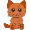 Süße braune Katze