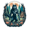 Ästhetischer Werwolf Wildlife
