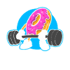 Donut PowerLifting Workout -Gewichtheber