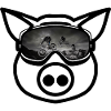 Mountain biker Wildsau