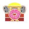 Donut PowerLifting Workout -Gewichtheber
