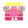 Donut PowerLifting Workout -Gewichtheber