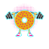 Donut PowerLifting Workout -Gewichtheber