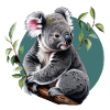 süßer Koala auf einem Baum
