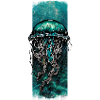 Azure Drift: Cyan Jellyfish Design