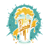 Foamy Beer Splash Graphic