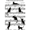 Musical Cats Notes Black