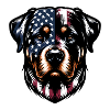 Rottweiler USA dog design