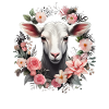 Goat Floral Gift