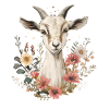 Goat Floral Gift