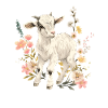 Cadeau floral de chèvre