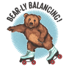 Bear Roller Skating "Bear-ly Balancing!"