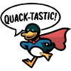 Ente Superheld Quacksalber Kunstdruck