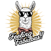 Stylish Llama Art: Feeling Fabulous!