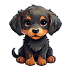 Petit chiot mignon