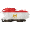 Égypte - Drapeau national, effet pinceau