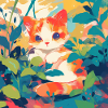 Chat, Motif De Chat