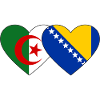 Algeria Bosnia Flag Heart