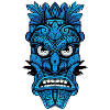 Hawaii Totem Blue
