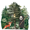 Waldbewohner Sensenmann Fantasy Halloween Tod