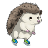 Igel Eislaufen Schlittschuhe