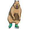 Capybara, Ice Skating, Ice Skates
