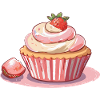 Cupcake Fraise
