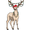 Reindeer Christmas Fairy Lights