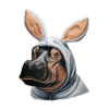 Hippopotamus Bunny white