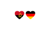 Angola Germany Heartbeat Flag Angolan