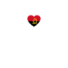 Angola Heartbeat Angolan Flag Angolan