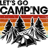 Silhouette Pines at Sunset Stripes