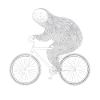 Sloth Bicycle Funny Gift