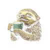 Sloth Coffee Funny Gift