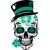 Crâne de sucre Saint-Patrick